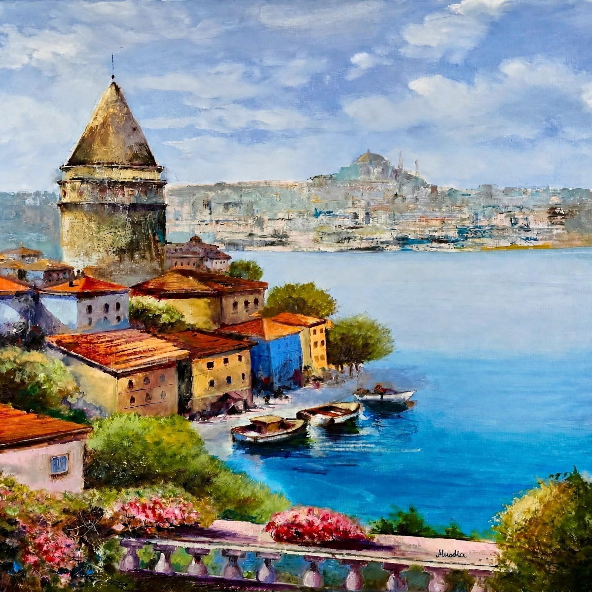 İstanbul Galatakulesi - Mualla Yiğitoğlu