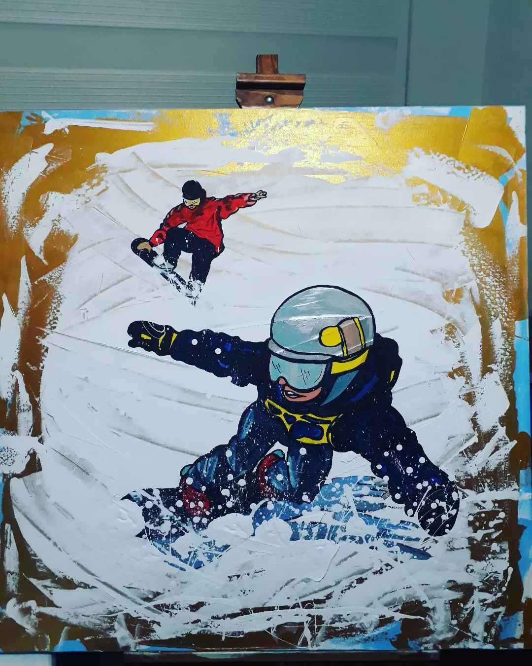 Erciyes'te snowboard yapan kayakçı - Muhittin arıkan